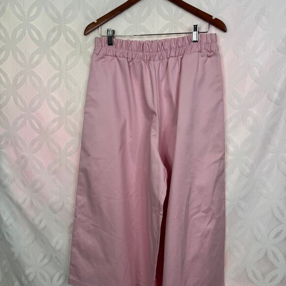 Taylor Jay  Cotton Culotte Her Edition Pink Pants Size S NWT - Picture 10 of 11